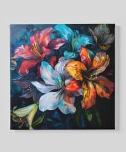 Bloemenpracht Vierkant Schilderij