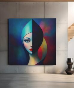 abstract-portret-vierkant-schilderij-c