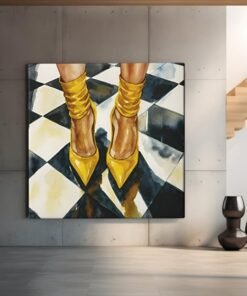 stijlvolle-gele-schoenen-vierkant-schilderij-c