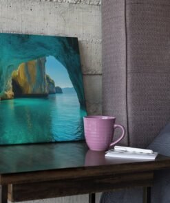 Blauwe Grot Vierkant Schilderij - Afbeelding 3