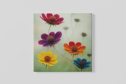 Bloemen Vierkant Schilderij