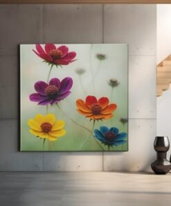 bloemen-vierkant-schilderij-c