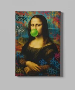 Mona Lisa Street Art Canvas Schilderij