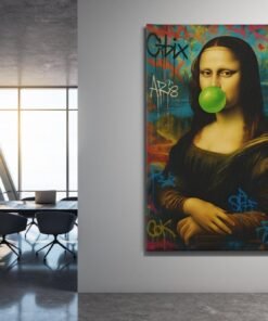 ALIVA 1391 mona lisa street art canvas schilderij b