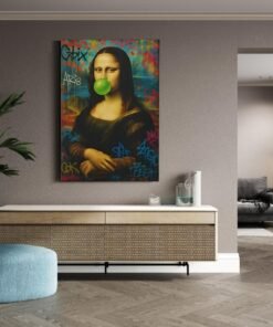 ALIVA 1391 mona lisa street art canvas schilderij c