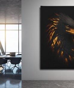 ALIVA 1507 gouden adelaar canvas schilderij c