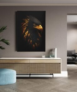 ALIVA 1507 gouden adelaar canvas schilderij d