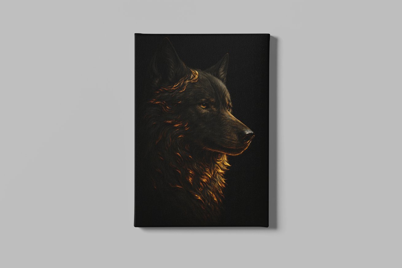 ALIVA 1508 gouden golf canvas schilderij