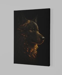 ALIVA 1508 gouden golf canvas schilderij a