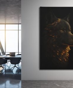 ALIVA 1508 gouden golf canvas schilderij b
