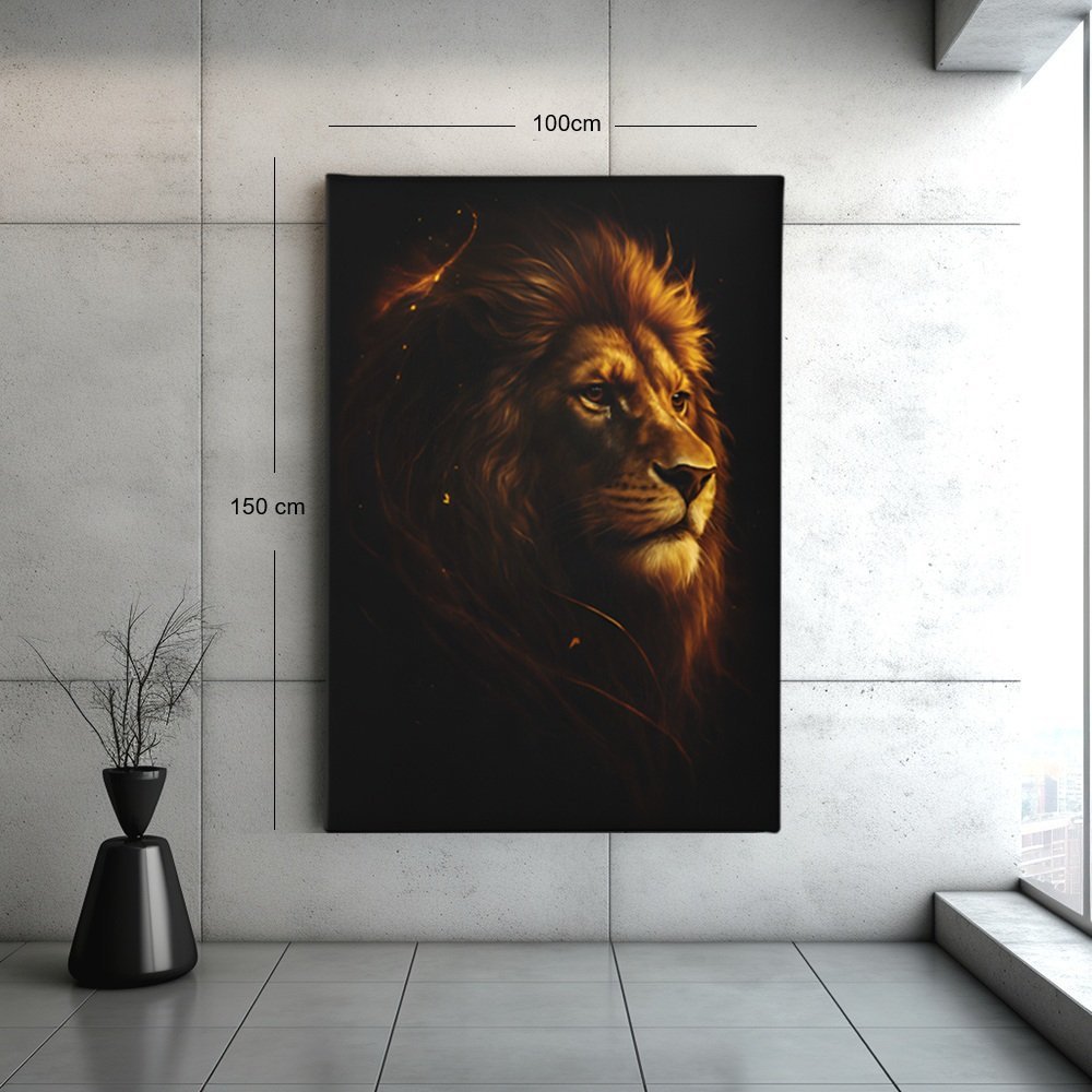 gouden-leeuw-canvas-schilderij-d