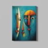 ALIVA 1512 twee gezichten canvas schilderij