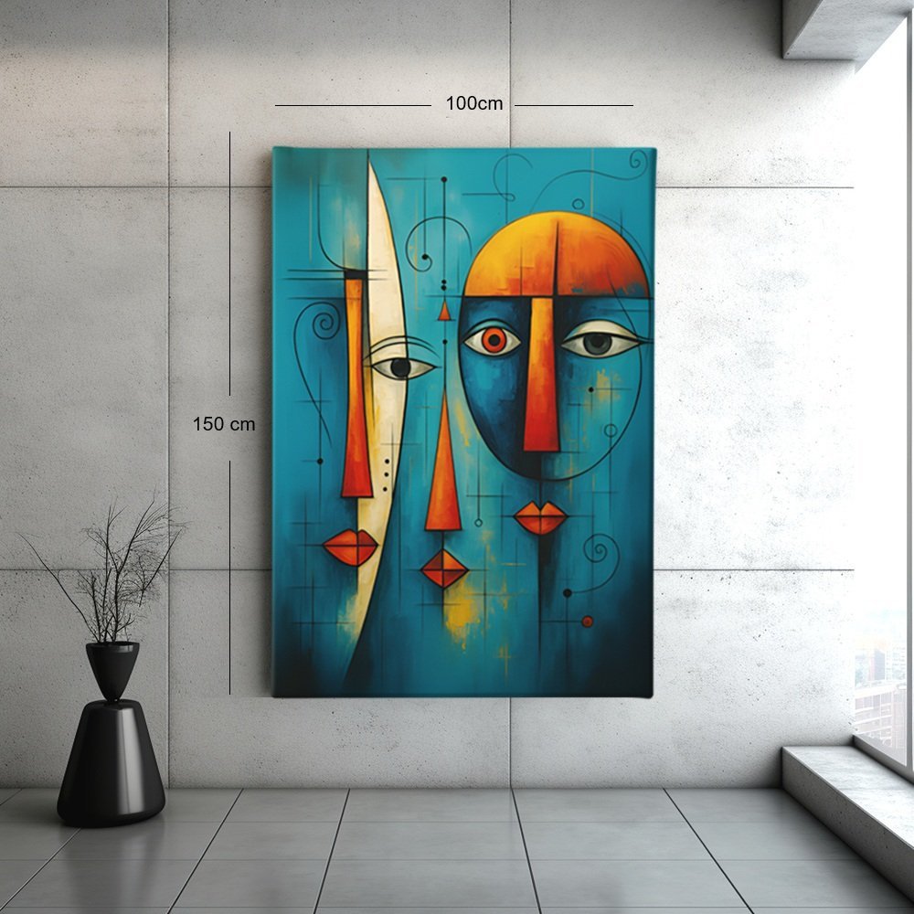 twee-gezichten-canvas-schilderij-d
