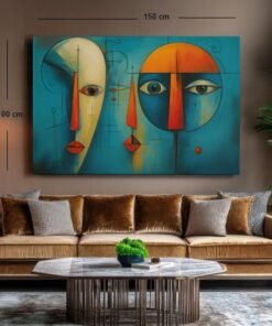 geometrische-gezichten-canvas-schilderij-d