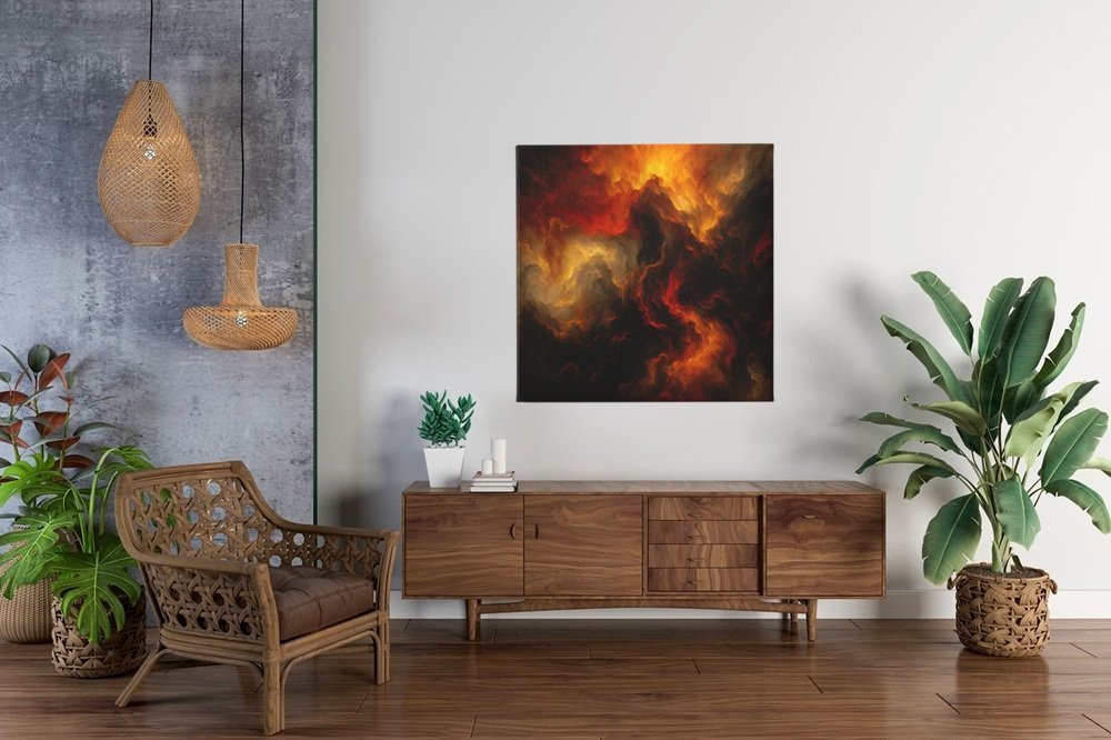 lava-storm-vierkant-canvas-schilderij-d