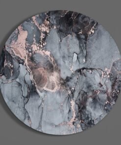 Alternative view of Rond Schilderij  Abstract Marmer Effect