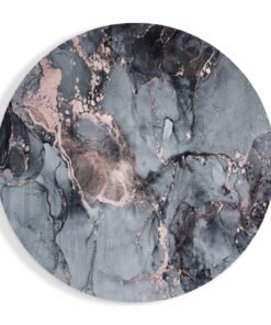 Rond Schilderij  Abstract Marmer Effect