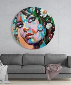 Rond Glasschilderij