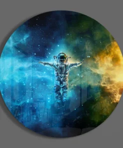 Alternative view of Astronaut Rond Schilderij