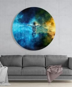 SKR 3048 c astronaut rond schilderij