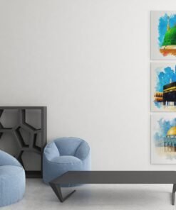 Alternative view of Canvas Schilderij Islamitische Steden  Mekka Medina en Al-Aqsa
