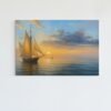 ALIVA 1524 zeilschip op zee canvas schilderij