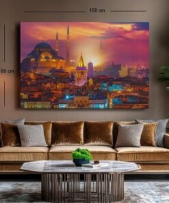 istanbul-stadsgezicht-canvas-schilderij-b