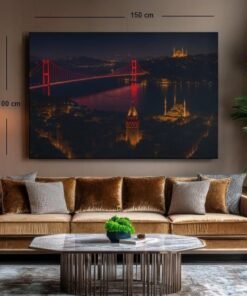 istanbul-nacht-brug-canvas-schilderij-d