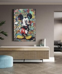 ALIVA 1531 canvas schilderij urban art cartoon karakter d