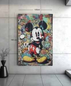canvas-schilderij-urban-art-cartoon-karakter-e