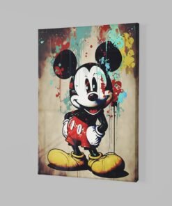 ALIVA 1532 canvas schilderij pop art karakter a
