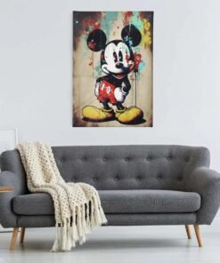 ALIVA 1532 canvas schilderij pop art karakter e