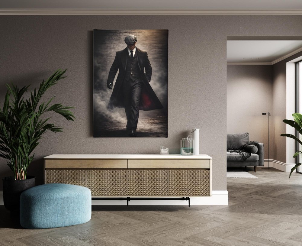 Mafia Art Donkere Elegantie Canvas Schilderij - Afbeelding 3