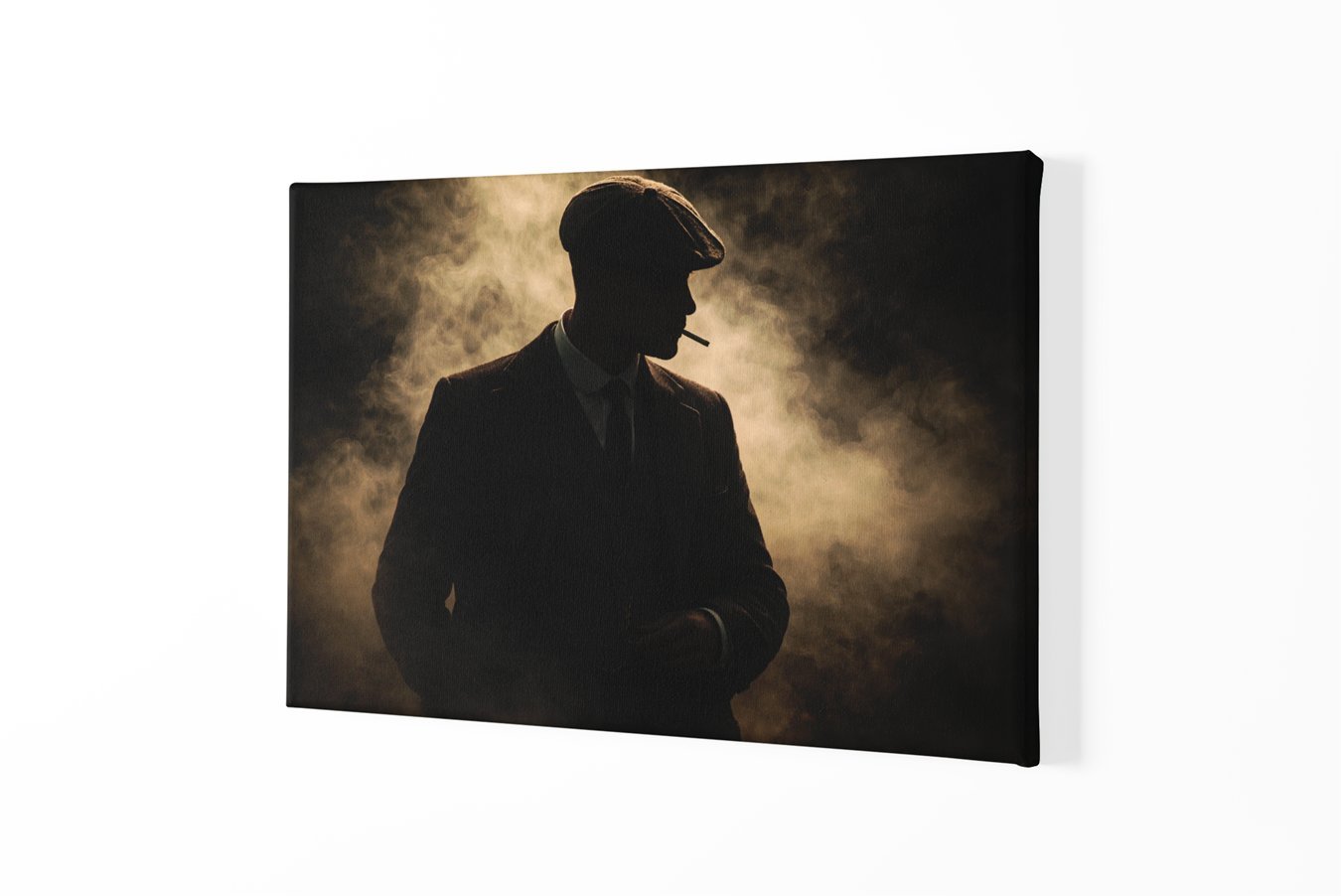 Vintage Gangster Canvas Schilderij - Afbeelding 2