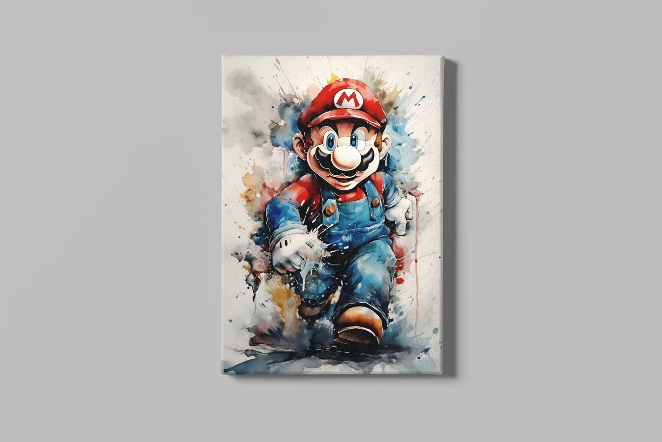 Retro Spel Held Graffiti Canvas Schilderij