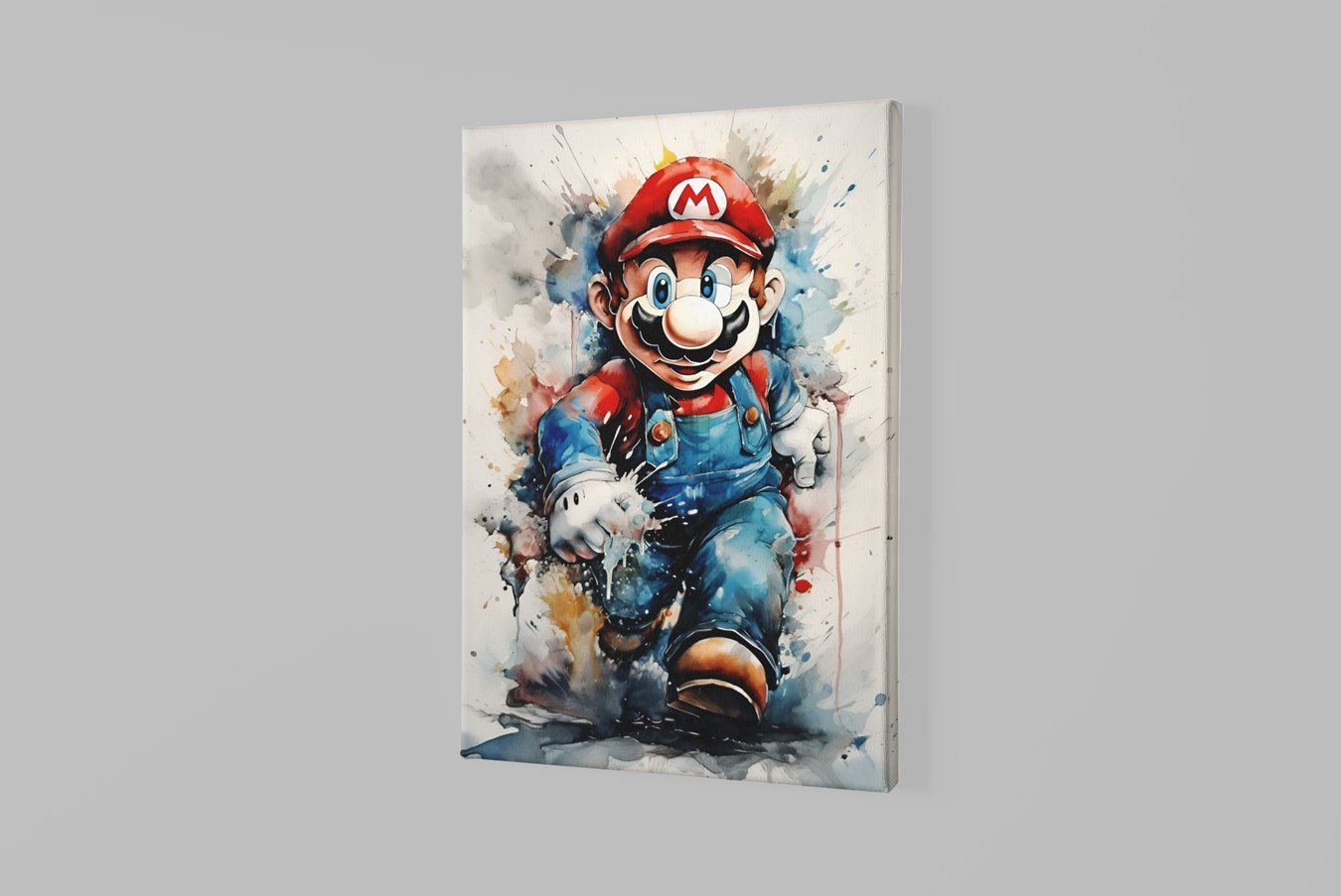 Retro Spel Held Graffiti Canvas Schilderij - Afbeelding 2
