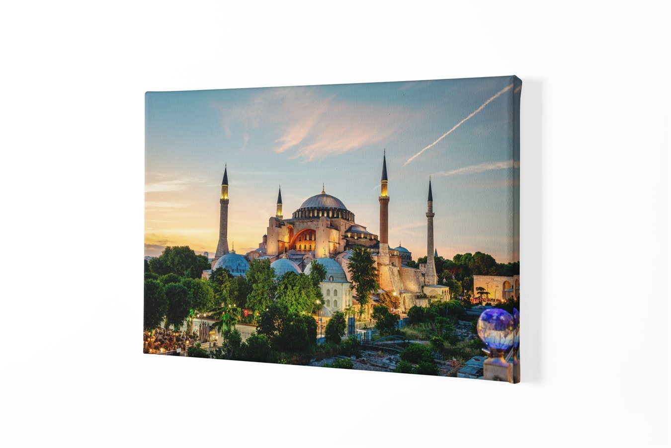 Istanbul Hagia Sophia Canvas Schilderij - Afbeelding 2
