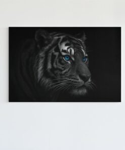 Tijger met Blauwe Ogen Canvas Schilderij