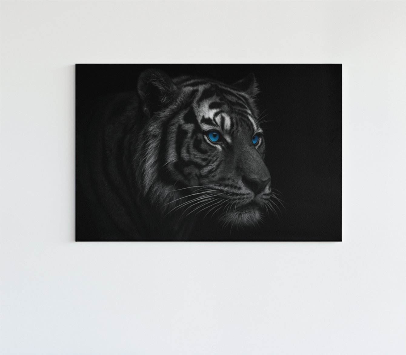 Tijger met Blauwe Ogen Canvas Schilderij