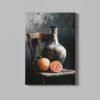 ALIVA 1540 stilleven met vaas en fruit canvas schilderij