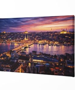 Alternative view of Istanbul Stadspanorama Canvas Schilderij
