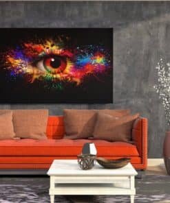 ALIVA 1546 canvas schilderij abstracte oog kunst d
