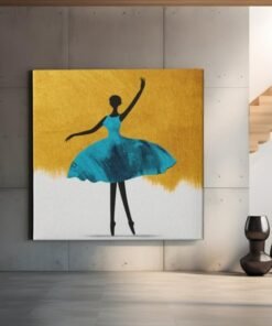 canvas-schilderij-dansende-ballerina-blauw-e
