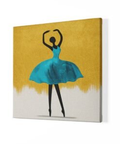 Alternative view of Ballerina Kunst Vierkant Schilderij