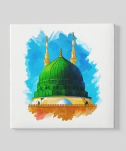 Groene Koepel Medina Vierkant Schilderij