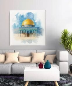 OEFE 1339 vierkant schilderij qubbat al sakhra c