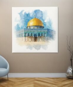 vierkant-schilderij-qubbat al-sakhra-d