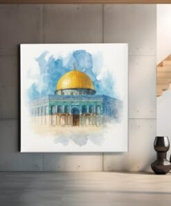 OEFE 1339 vierkant schilderij qubbat al sakhra e