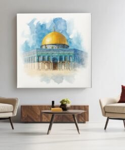 OEFE 1339 vierkant schilderij qubbat al sakhra f