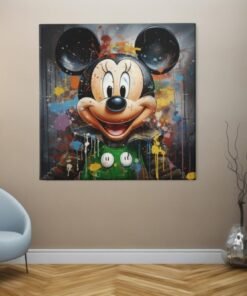 OEFE 1353 vierkant canvas schilderij modern pop street art e